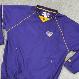 University Of Northern Iowa UNI Panthers Windbreaker‎ Mens M Purple Team Issued